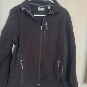 Black Diamond Jacket Men's Sz Medium Black Soft Shell Full Zip Fleece Lined Coat